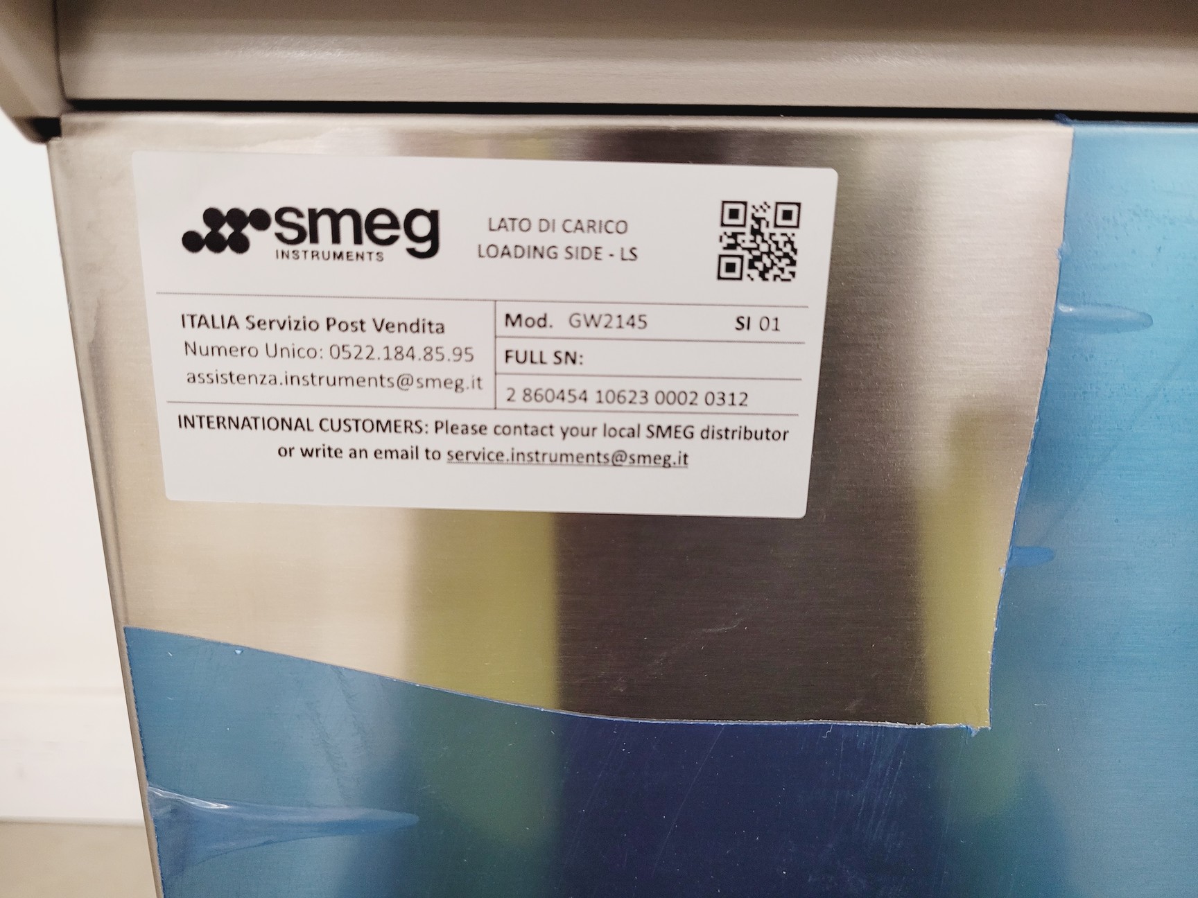 Image of Smeg Glass Washer Model GW2145 - Brand New Lab