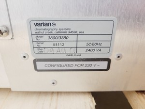 Thumbnail image of Varian Gas Chromatograph Model - CP-3800 with Autosampler Lab