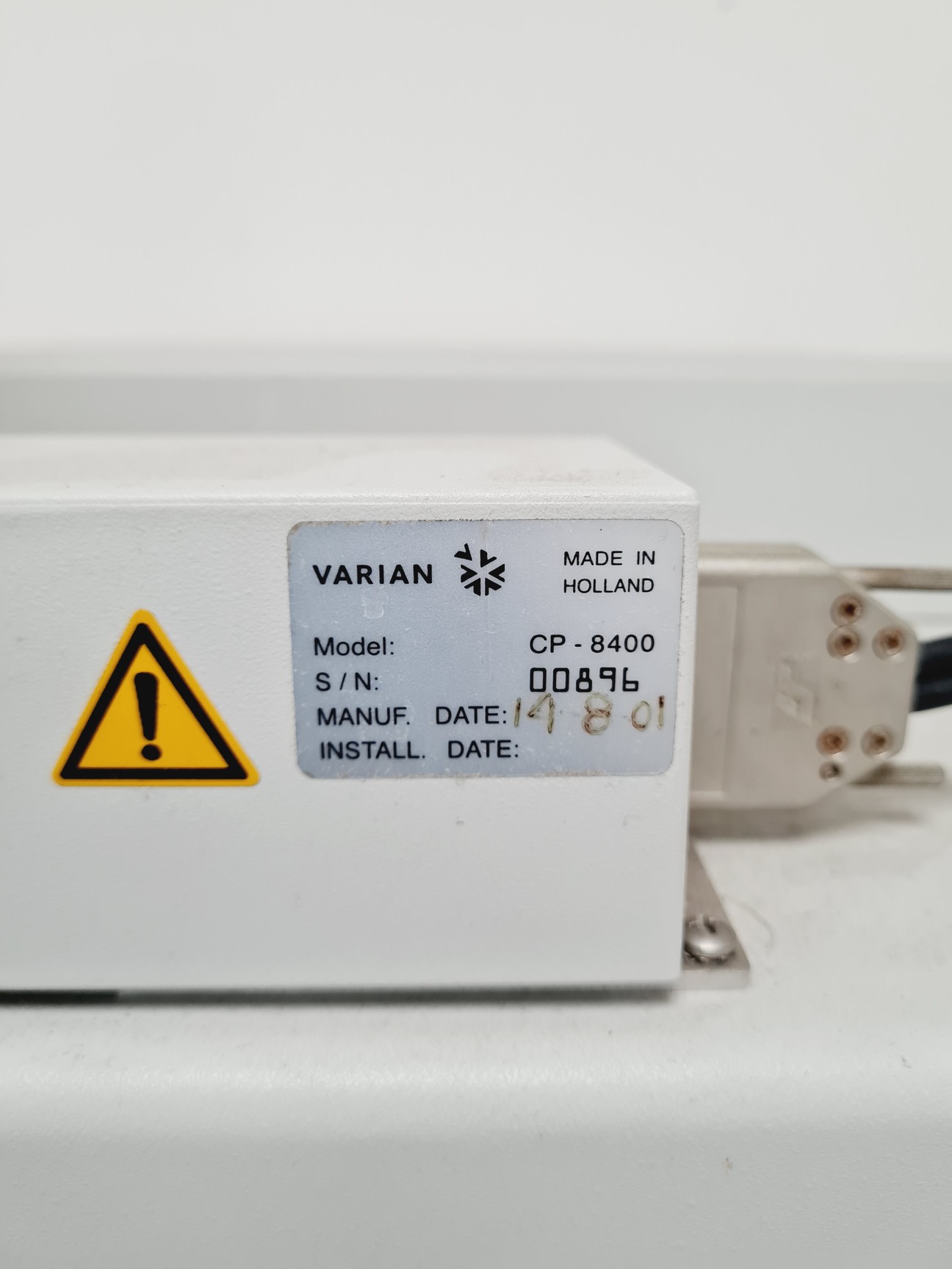 Image of Varian Gas Chromatograph Model - CP-3800 with Autosampler Lab