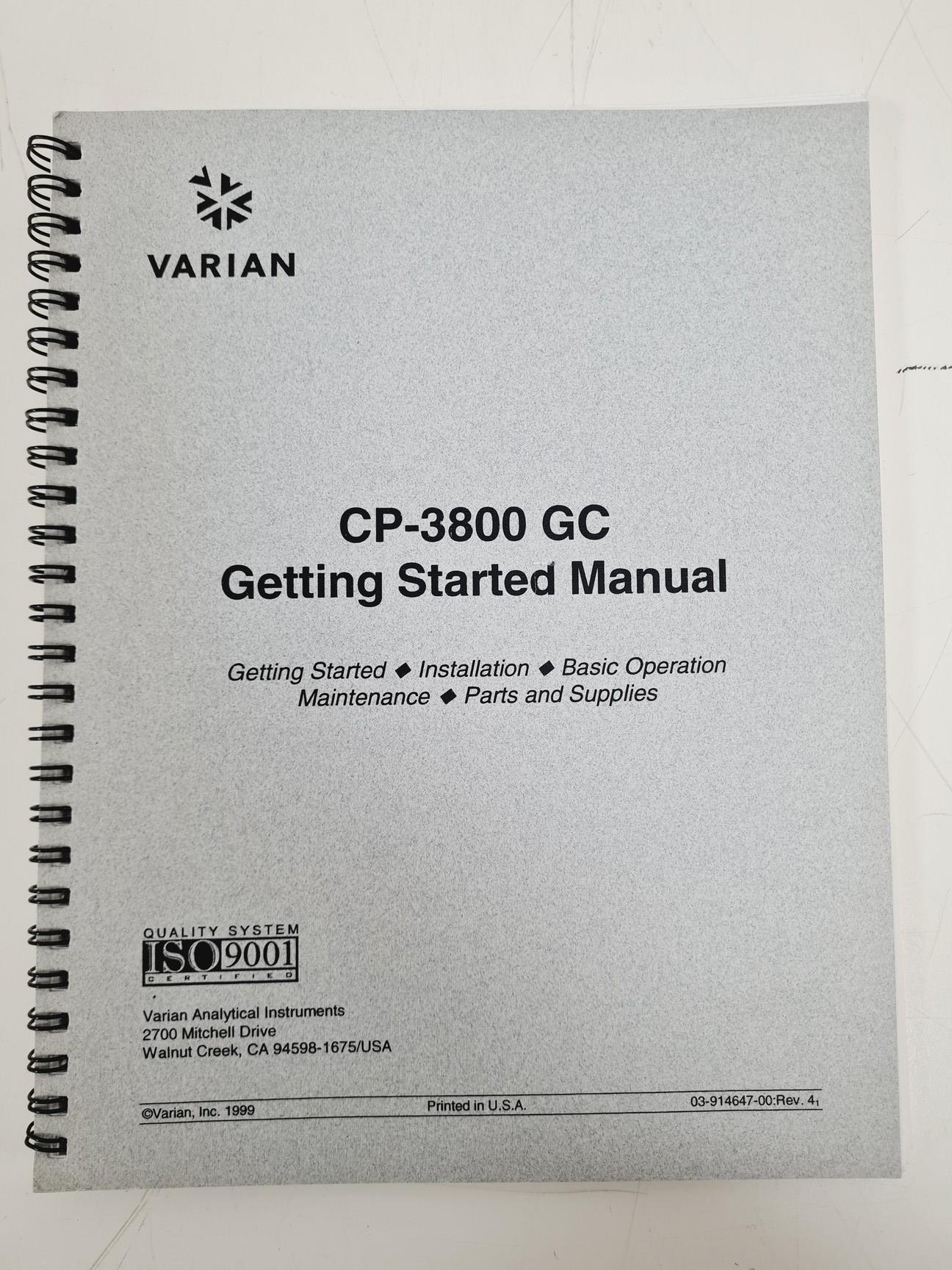 Image of Varian CP-3800 Gas Chromatograph w/ CTC Analytics MH 01-00B, Various Software 
