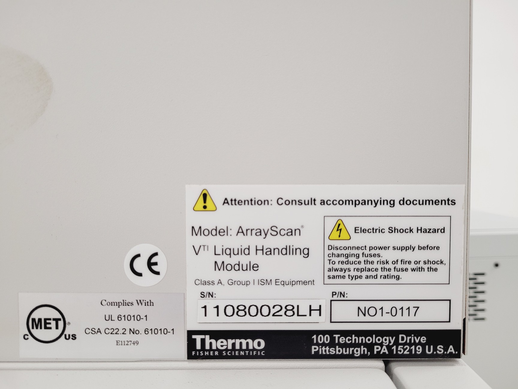 Image of Thermo Scientific Cellomics Arrayscan VTI Liquid Handling Module w/ Software Lab