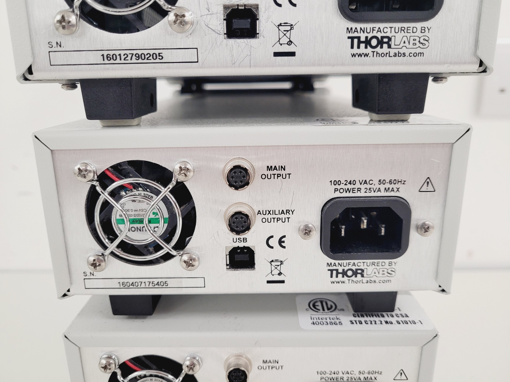 Image of Lot of 5 x Thorlabs TC200 Temperature Controllers