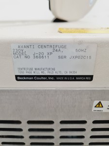 Thumbnail image of Beckman Coulter Avanti J-20 XP Floor Standing Centrifuge Lab