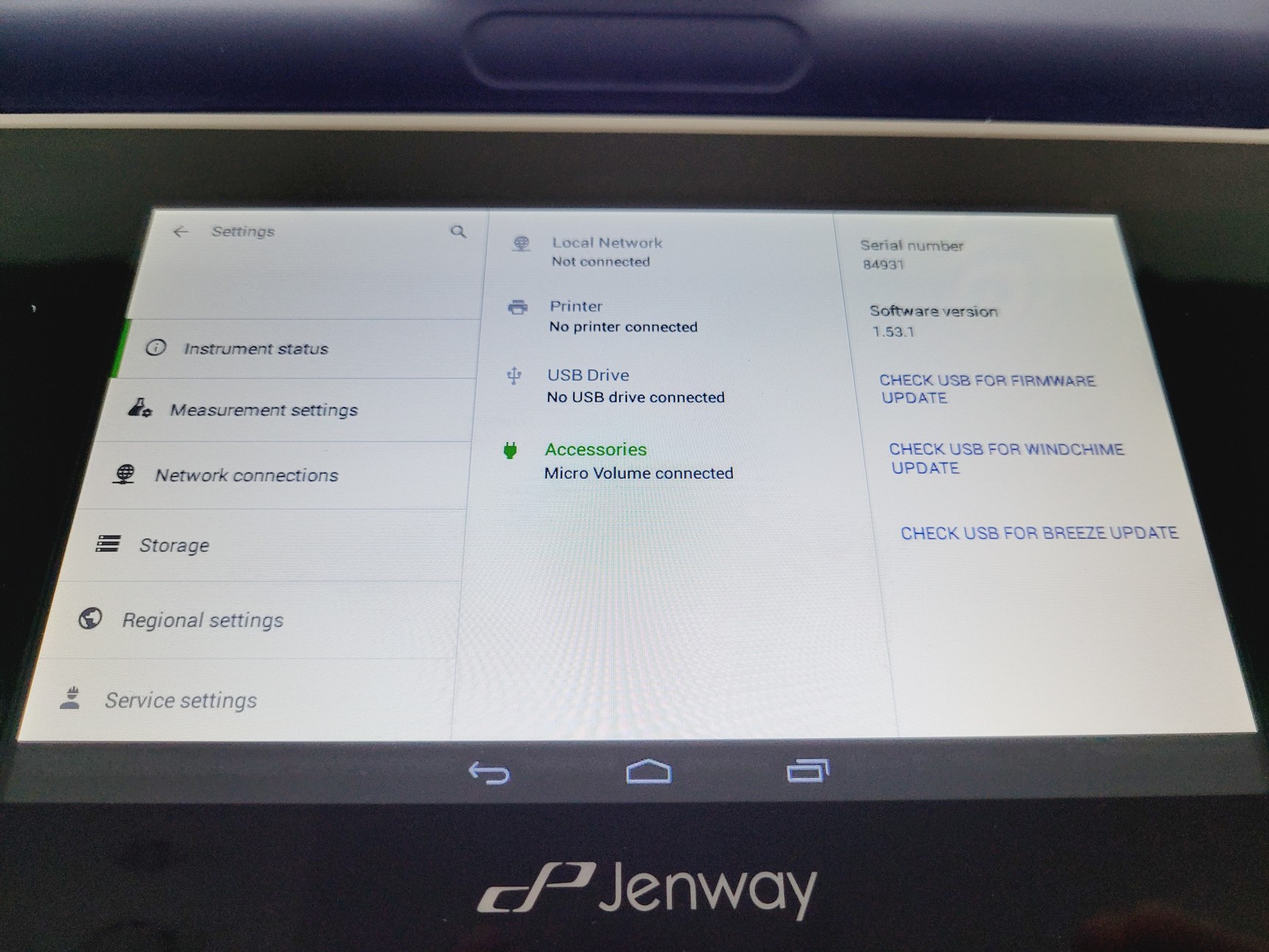 Image of Jenway 7415 Nano Micro-Volume Spectrophotometer (2022) Lab