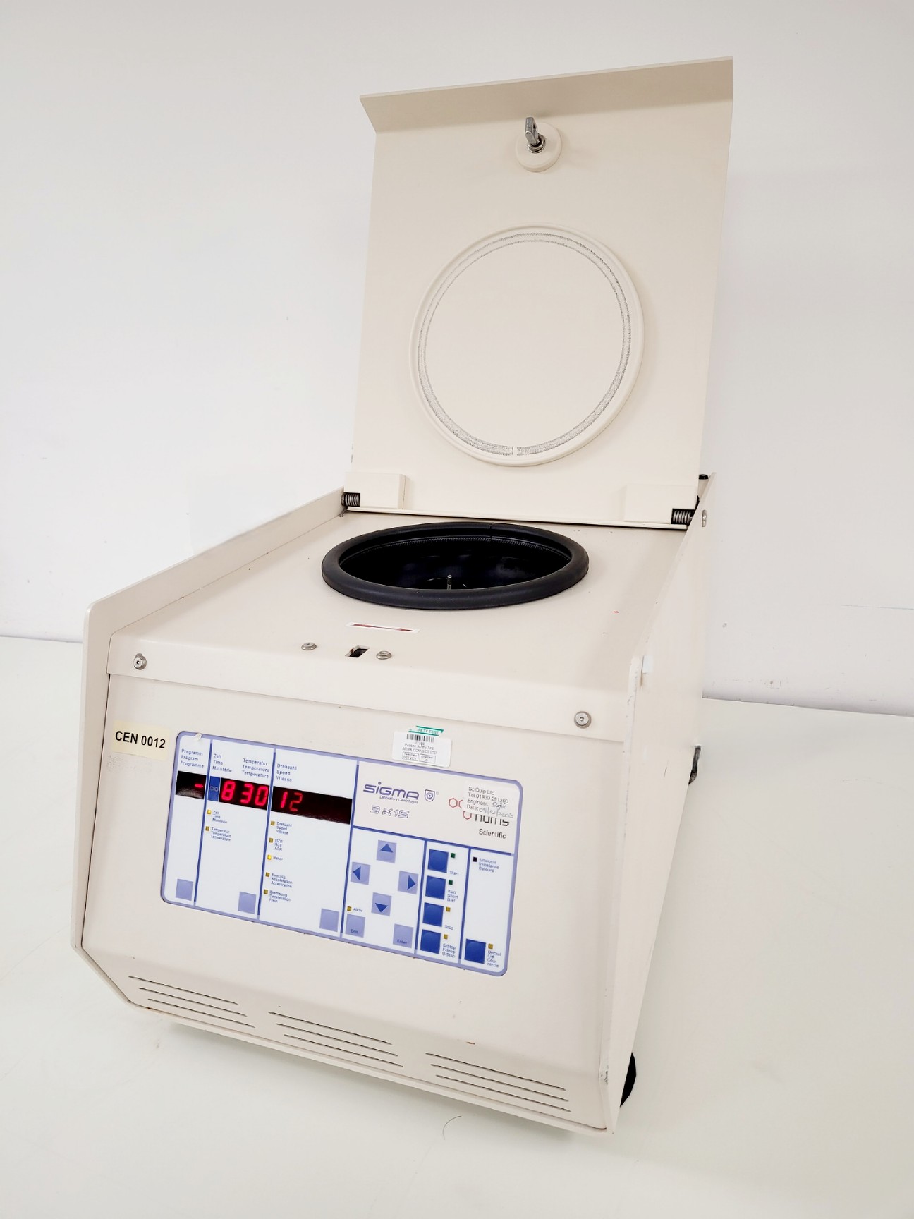 Image of Sigma 3K15 Benchtop Centrifuge Spares/Repair Lab