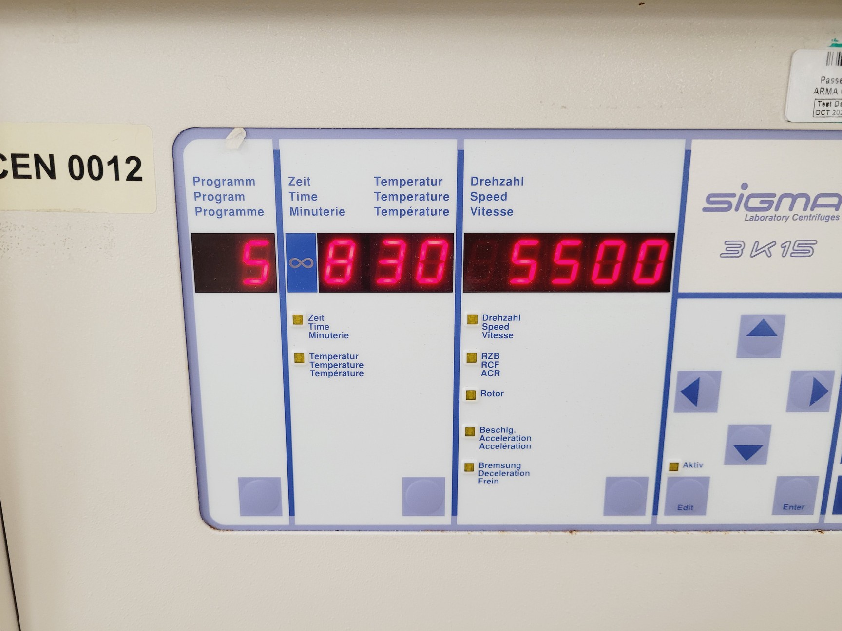 Image of Sigma 3K15 Benchtop Centrifuge Spares/Repair Lab