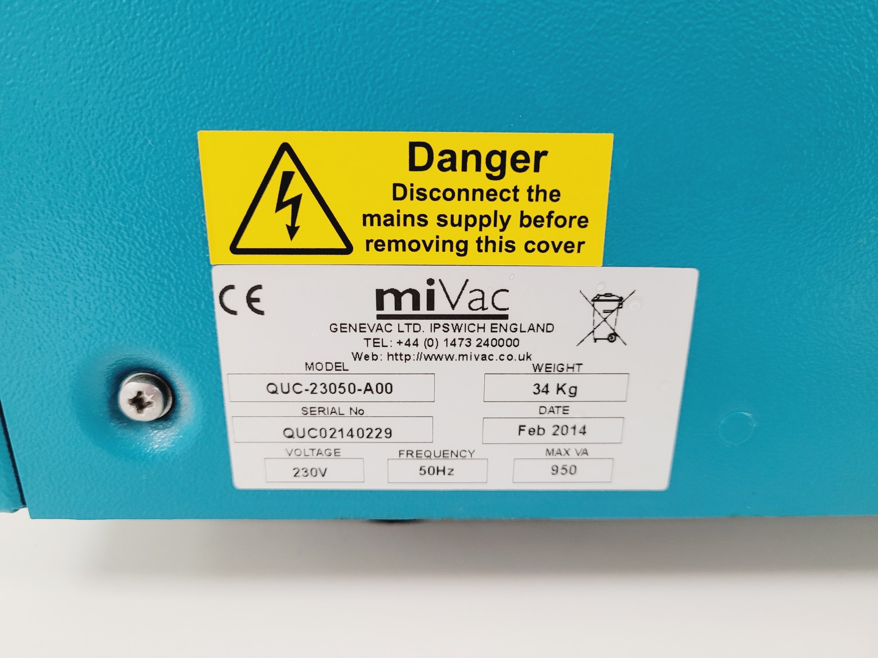 Image of GeneVac MiVac Quattro Concentrator, Duo Pump, Speed Trap & Controller System Lab