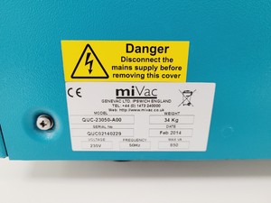 Thumbnail image of GeneVac MiVac Quattro Concentrator, Duo Pump, Speed Trap & Controller System Lab