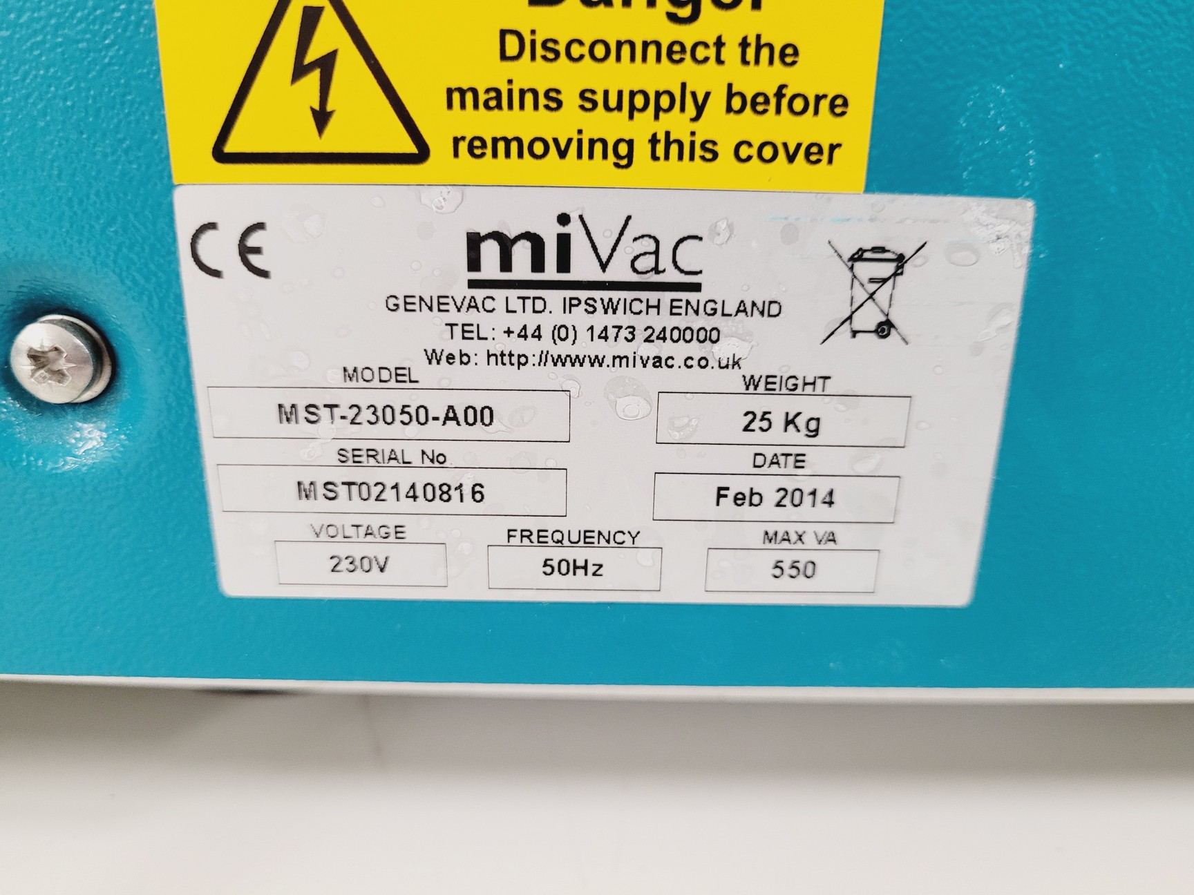 Image of GeneVac MiVac Quattro Concentrator, Duo Pump, Speed Trap & Controller System Lab