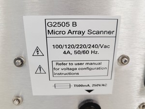 Thumbnail image of Agilent Technologies DNA Microarray Scanner G2505 B Lab Spares/Repairs