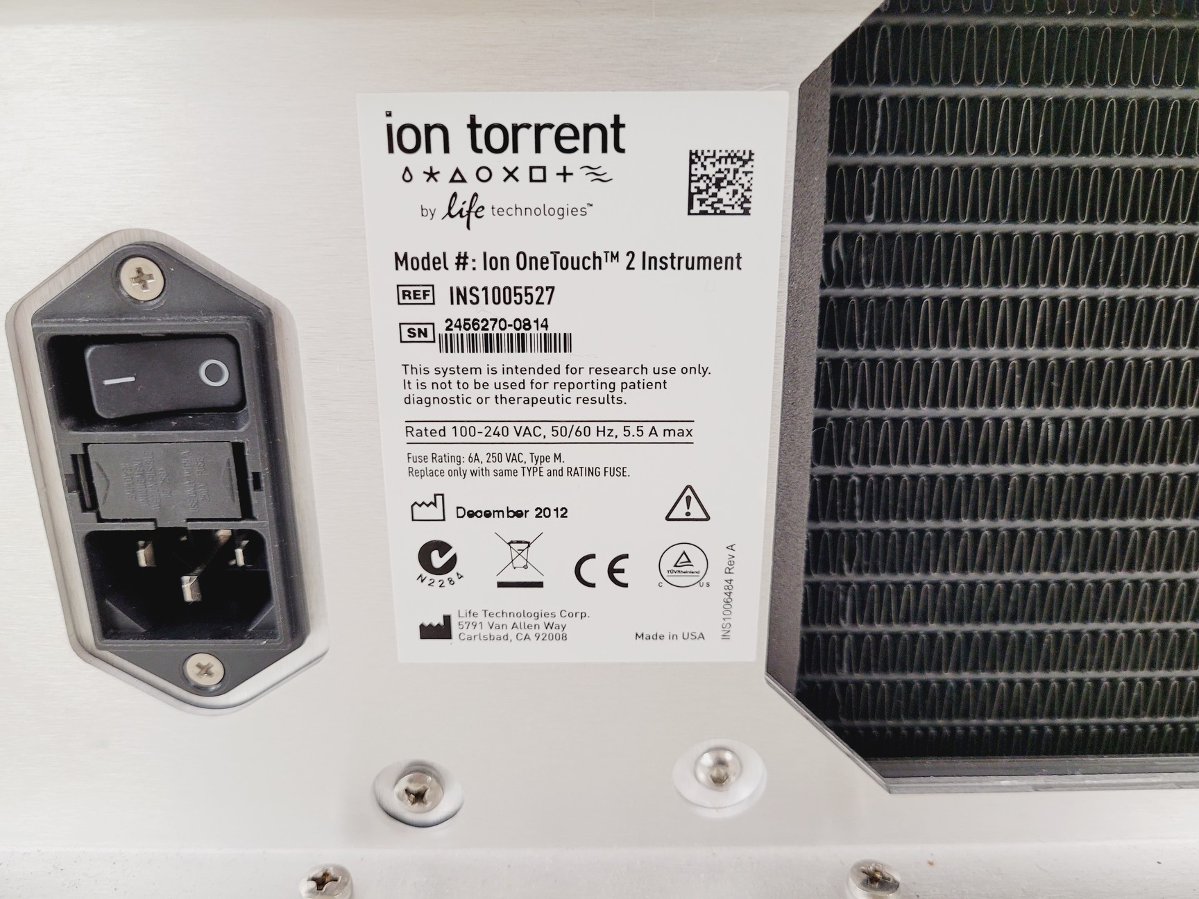 Image of ION Torrent PGM Unit With ION OneTouch 2 Unit And ION OneTouch ES Unit Lab