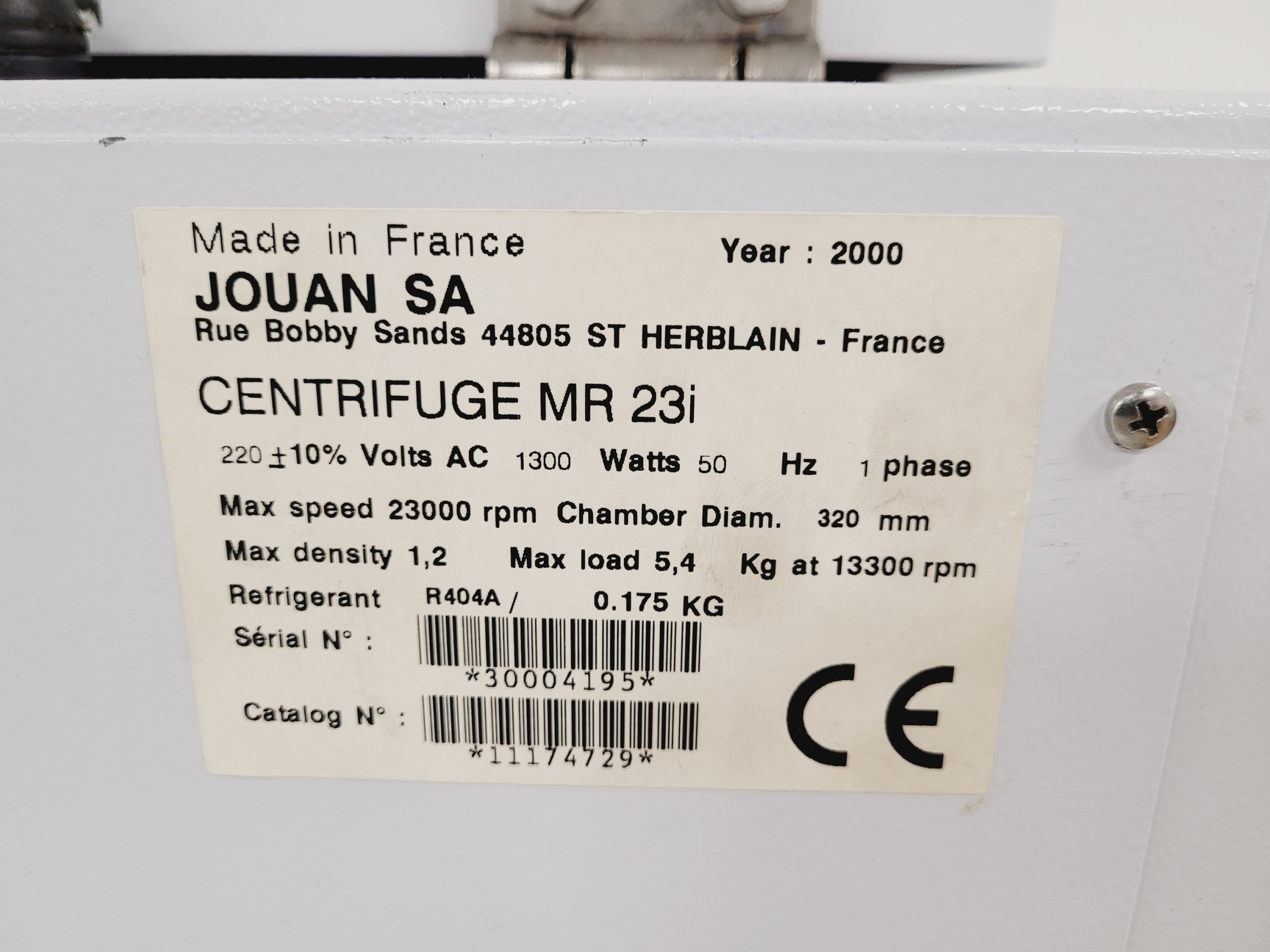 Image of Jouan MR23i BenchTop Centrifuge Faulty Motherboard Lab