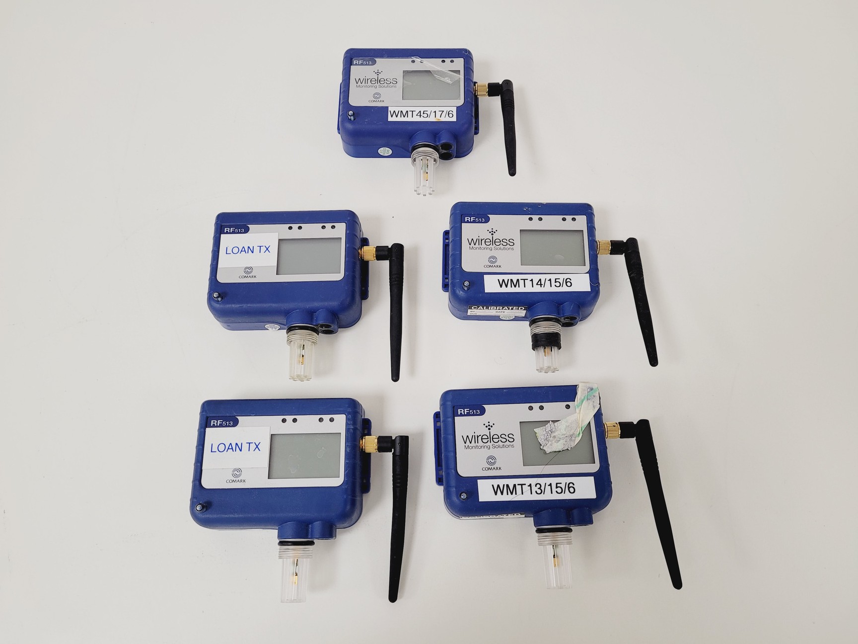 Image of Lot of 30 x Comark Wireless Temperature Transmitters RF513,RF500,RF512,RF516 