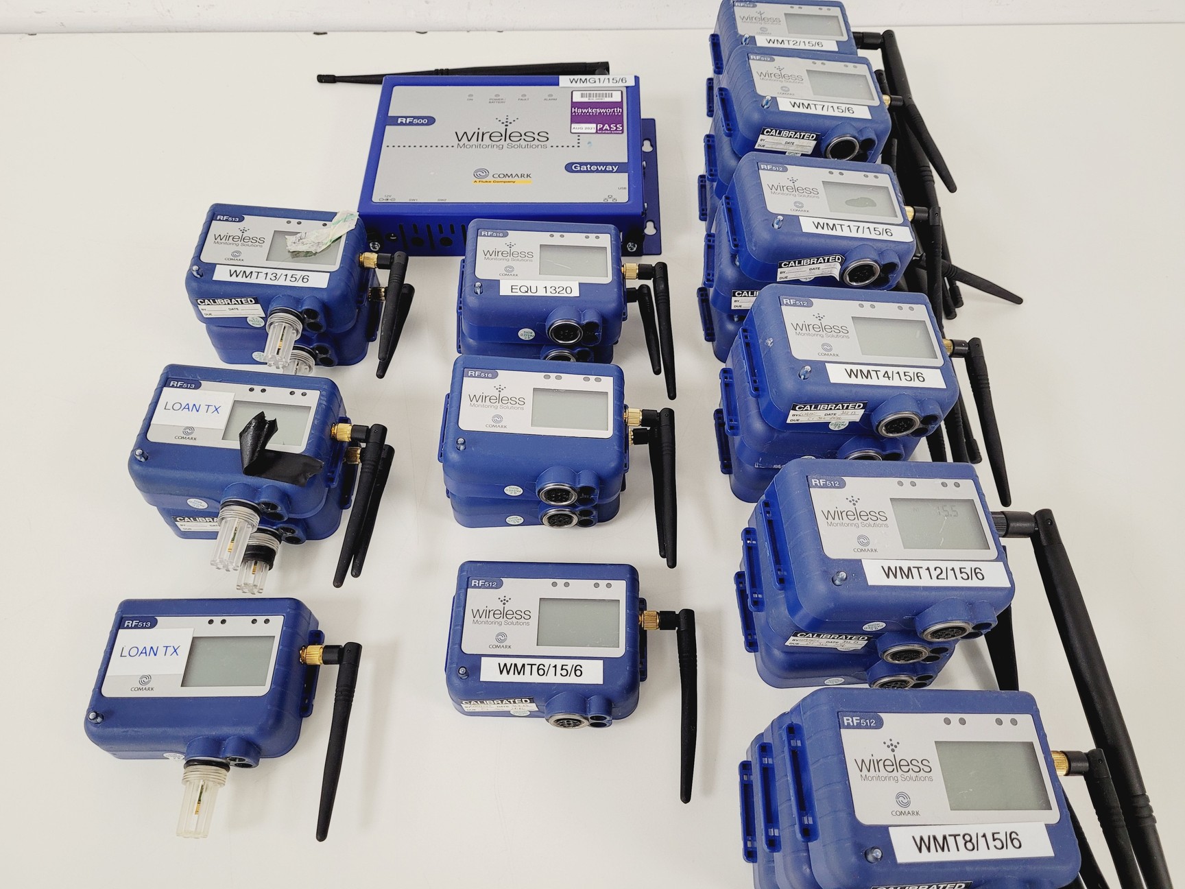 Image of Lot of 30 x Comark Wireless Temperature Transmitters RF513,RF500,RF512,RF516 