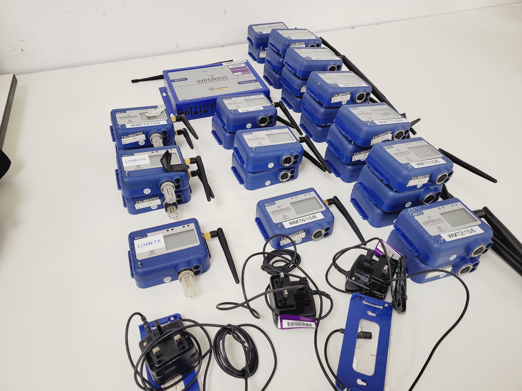 Image of Lot of 30 x Comark Wireless Temperature Transmitters RF513,RF500,RF512,RF516 