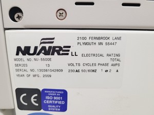 Thumbnail image of Nuaire Laboratory CO2 Incubator Model NU-5500E Lab