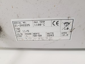 Thumbnail image of Carbolite CWF 1100 BenchTop Furnace 