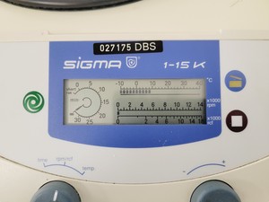 Thumbnail image of Sigma 1-15K Refrigerated Benchtop Centrifuge Spares/Repair Lab