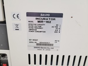 Thumbnail image of Sanyo Incubator Model-MIR162 Lab