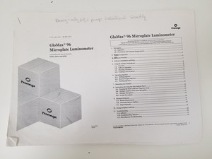 Thumbnail image of Promega GloMax 9100-102 96 Microplate Luminometer w/ PC & GloMax Software Lab