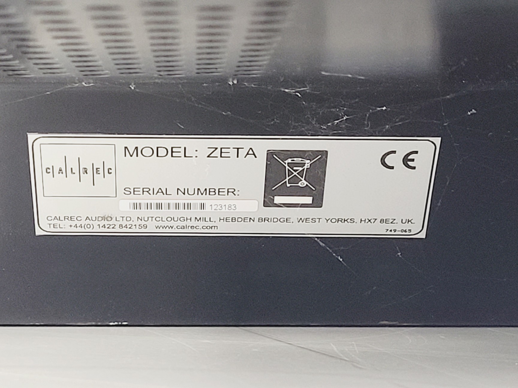 Image of Calrec Zeta Sound/Broadcast Audio Console 24 Channel- Ex BBC - Spares/Repair