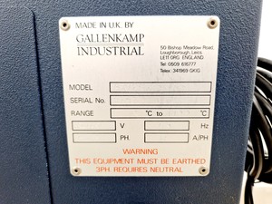 Thumbnail image of Gallenkamp Industrial BR185H C RO Environmental Chamber Spares/Repair Lab