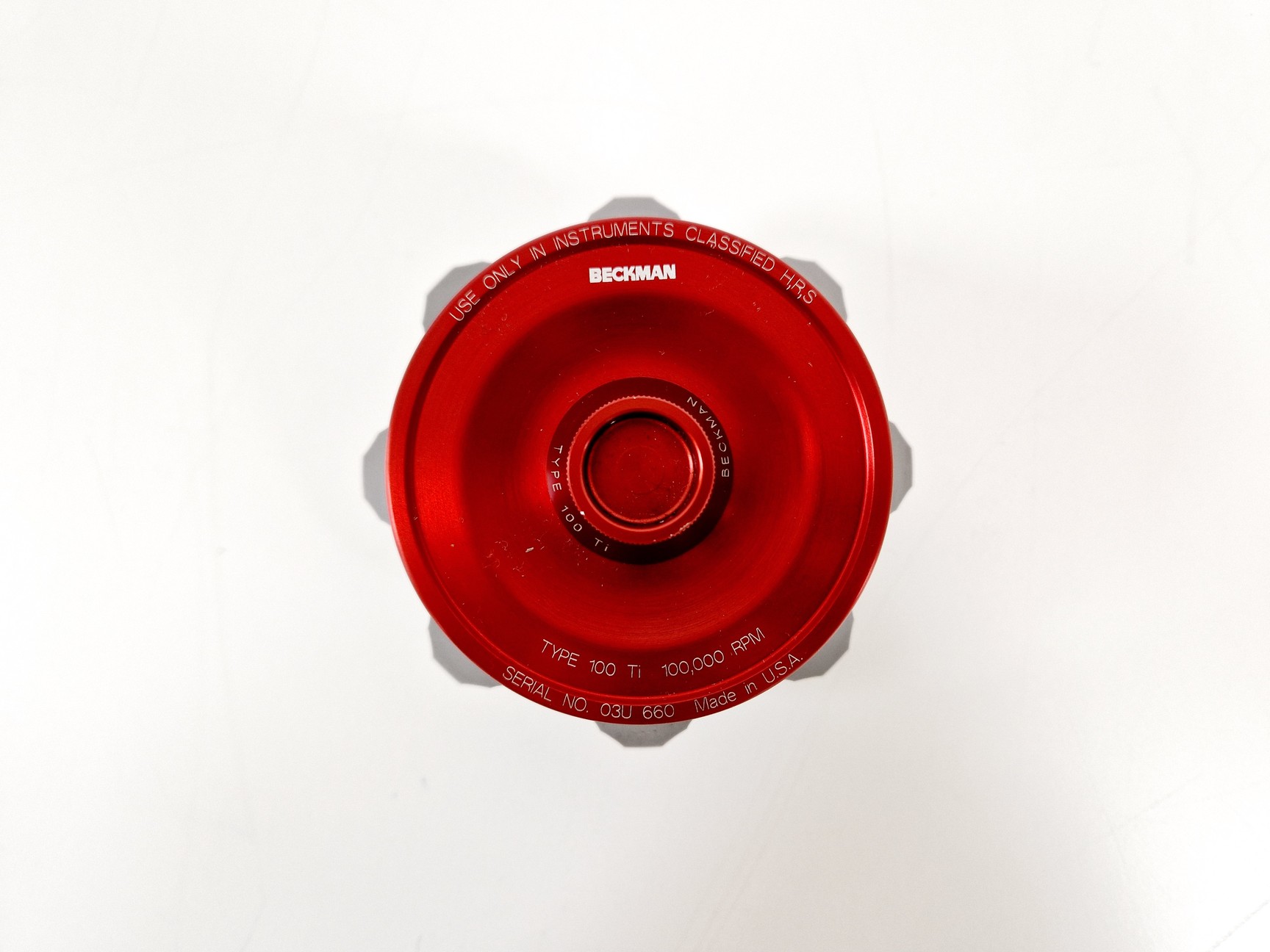Image of Beckman Type 100 TI Rotor- 100,000RPM Lab