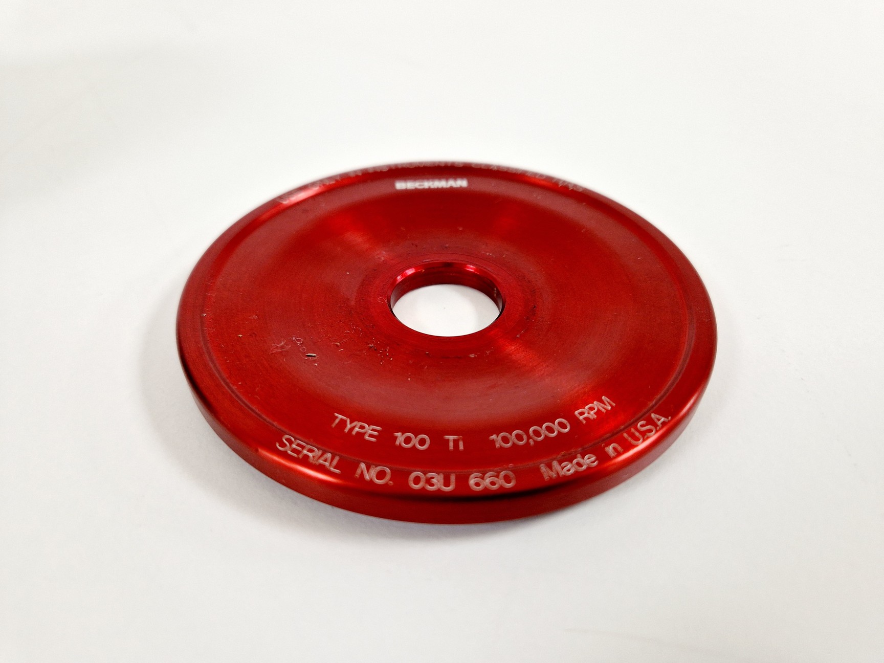 Image of Beckman Type 100 TI Rotor- 100,000RPM Lab