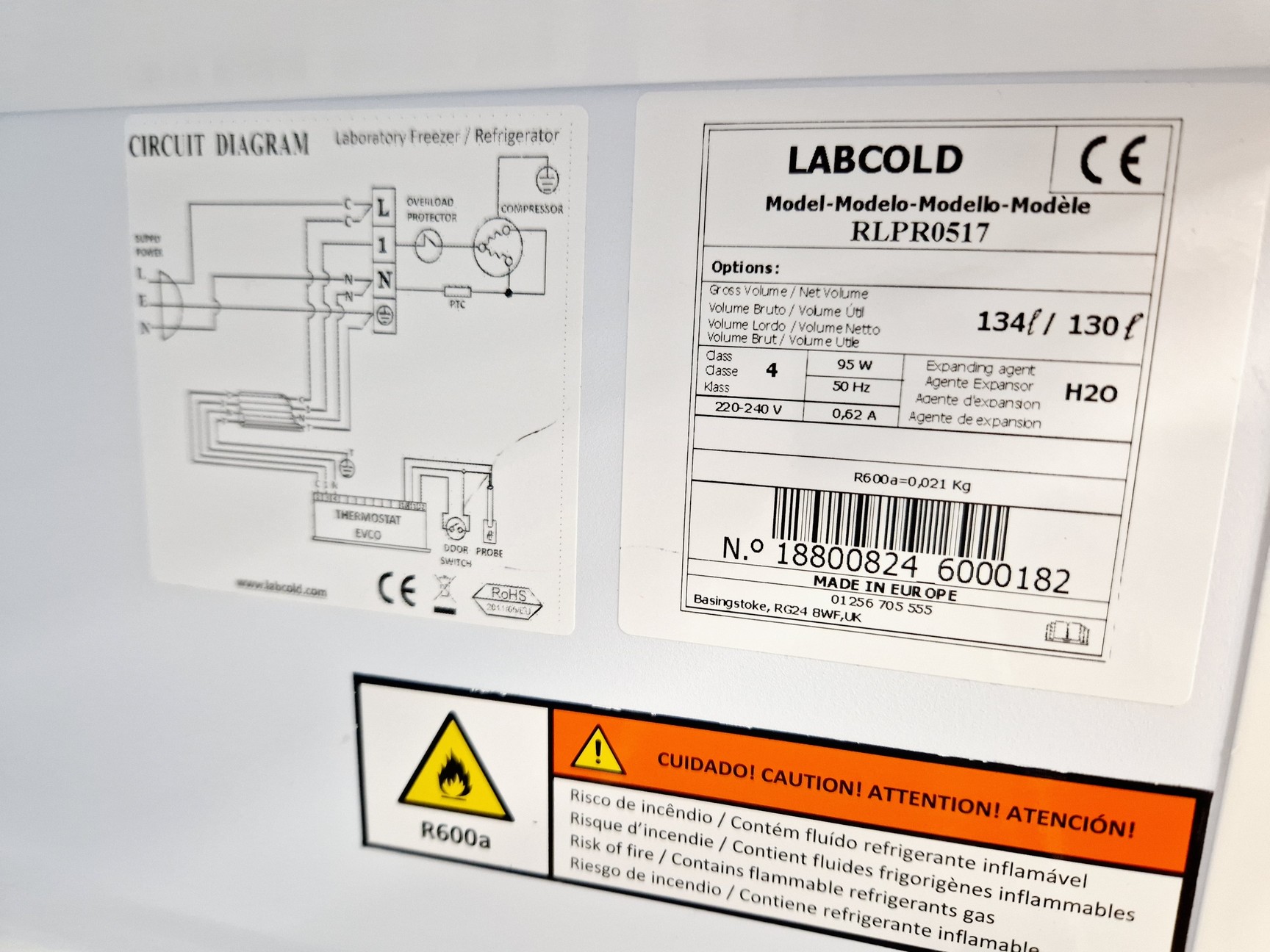 Image of LabCold RLPR0517 Refrigerator Lab
