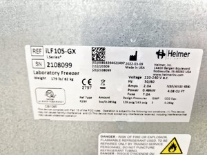 Thumbnail image of Helmer iLF105-GX Freezer Spares/Repair Lab