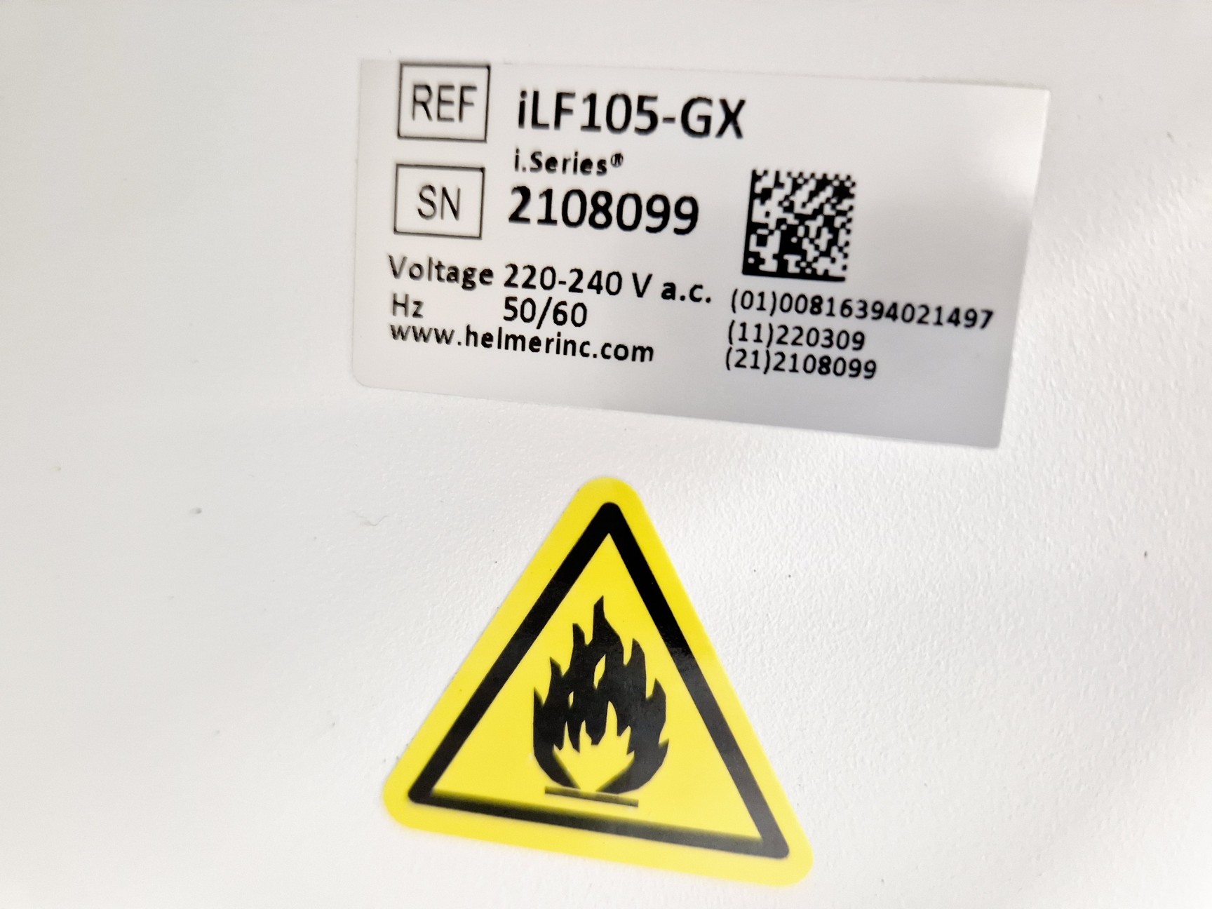Image of Helmer iLF105-GX Freezer Spares/Repair Lab