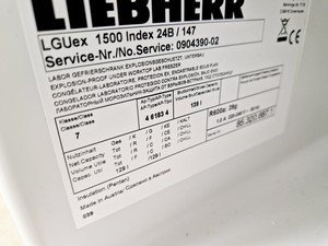 Thumbnail image of Liebherr Model LGUEX 1500 MedilLine Laboratory Freezer