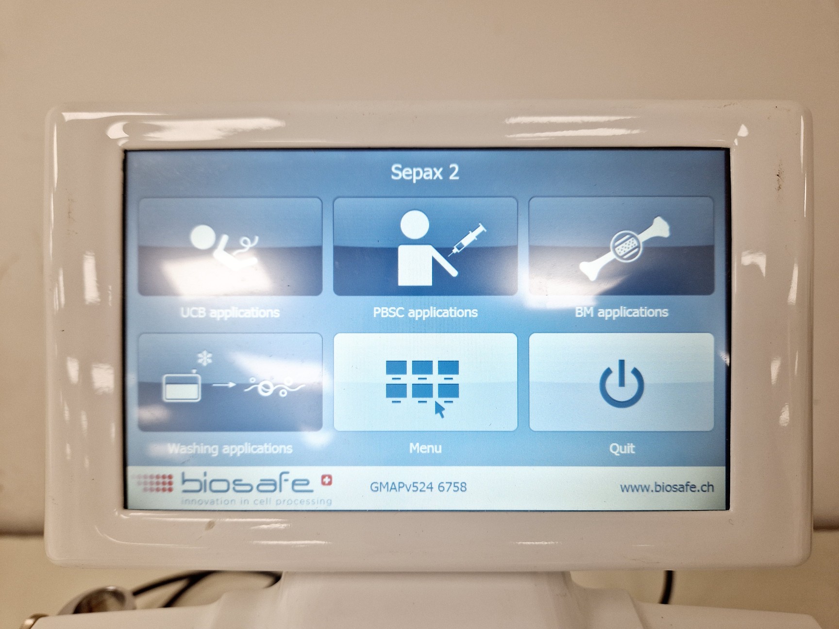 Image of Biosafe Sepax S-100 Cell Separation System Lab