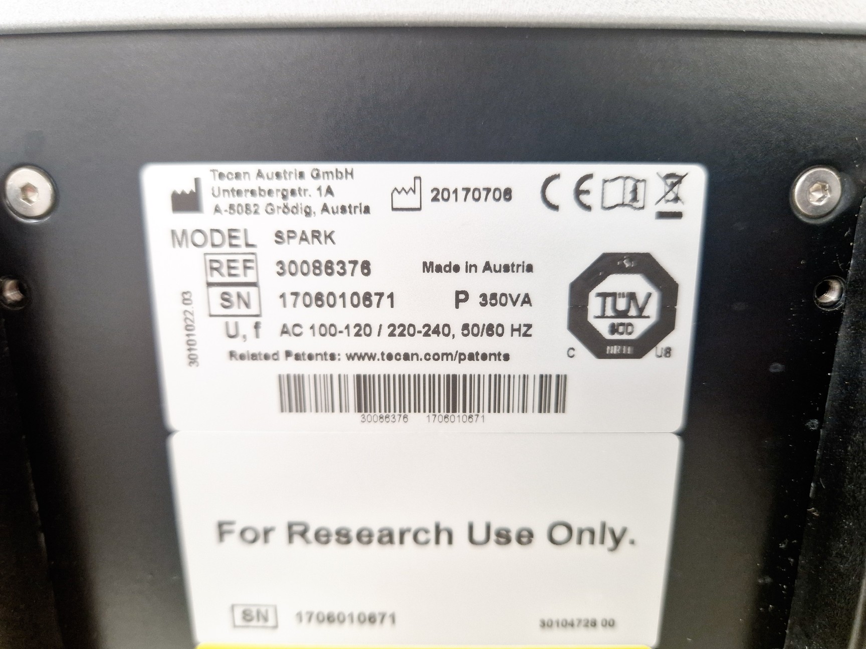 Image of Tecan Spark Multi-Mode Microplate Reader Lab