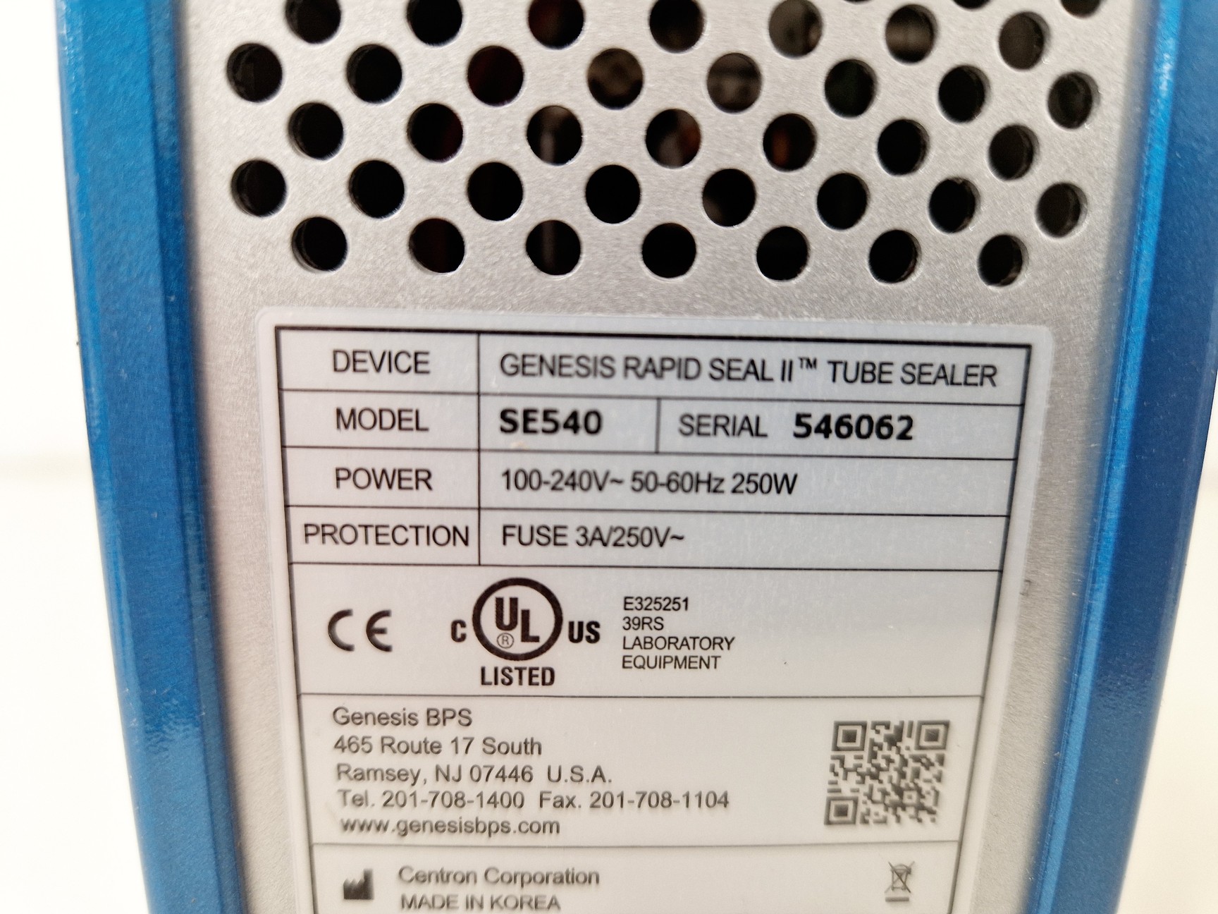 Image of Genesis BPS Rapid Seal II SE540 Tube Sealer Lab
