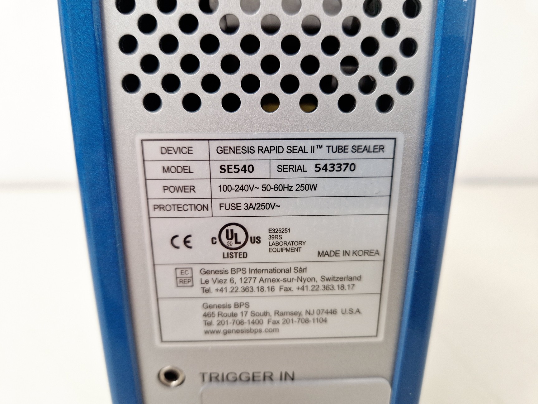 Image of Genesis BPS Rapid Seal II SE540 Lab