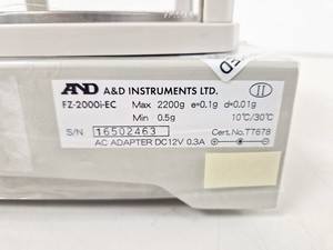 Thumbnail image of AnD Weighing FZ-2000i Precision Balance With AnD Multi-Printer