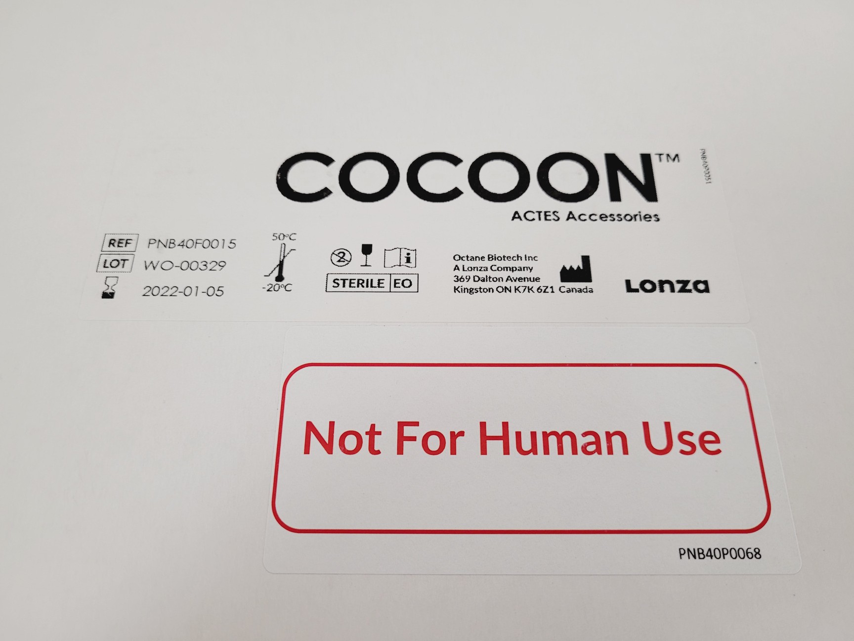 Image of 8 x Lonza Cocoon Consumables –Fluid Reservoirs, ACTES Accessories Etc *Expired*