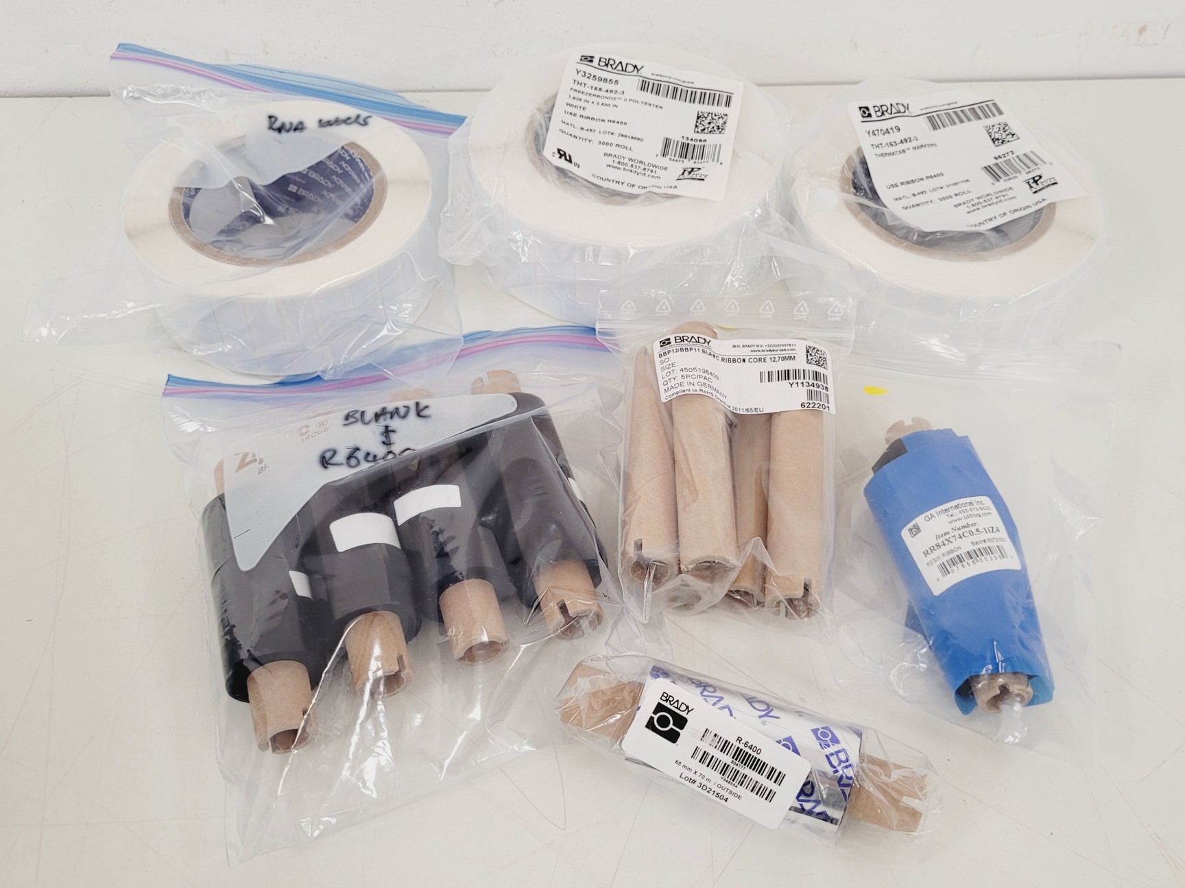 Image of Brady BBP12 Thermal Transfer Printer w/ Labels & Ribbon Lab