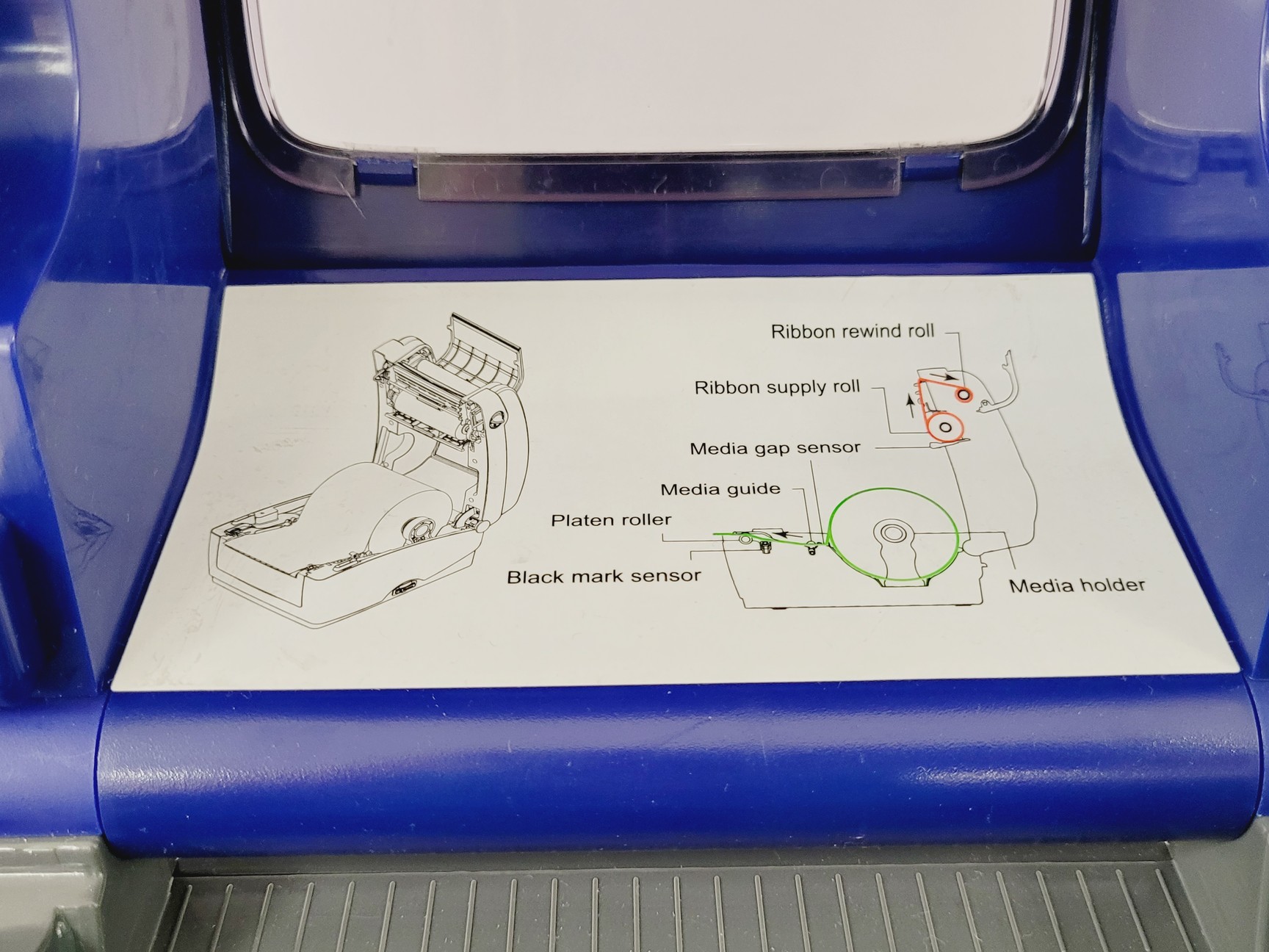 Image of Brady BBP12 Thermal Transfer Printer w/ Labels & Ribbon Lab