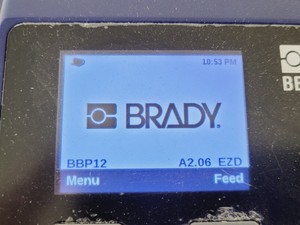Thumbnail image of Brady BBP12 Thermal Transfer Printer w/ Labels & Ribbon Lab