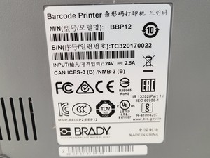 Thumbnail image of Brady BBP12 Thermal Transfer Printer w/ Labels & Ribbon Lab