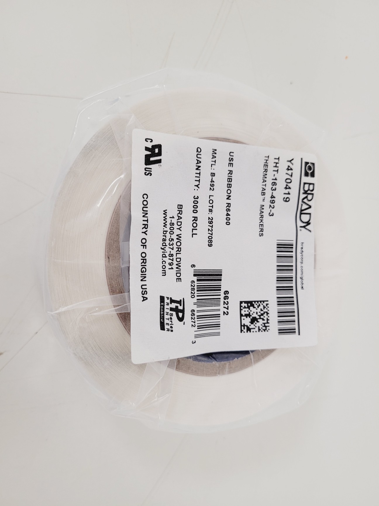 Image of Brady Type BBP12 Thermal Transfer Printer w/ Labels & Ribbons