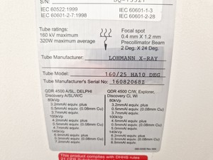 Thumbnail image of Hologic Delphi QDR 4500 DEXA Scanner (X-Ray Bone Densitometer) Lab