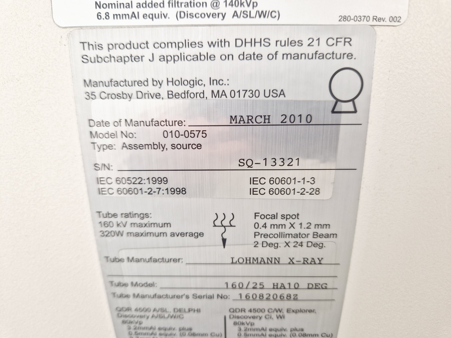 Image of Hologic Delphi QDR 4500 DEXA Scanner (X-Ray Bone Densitometer) Lab