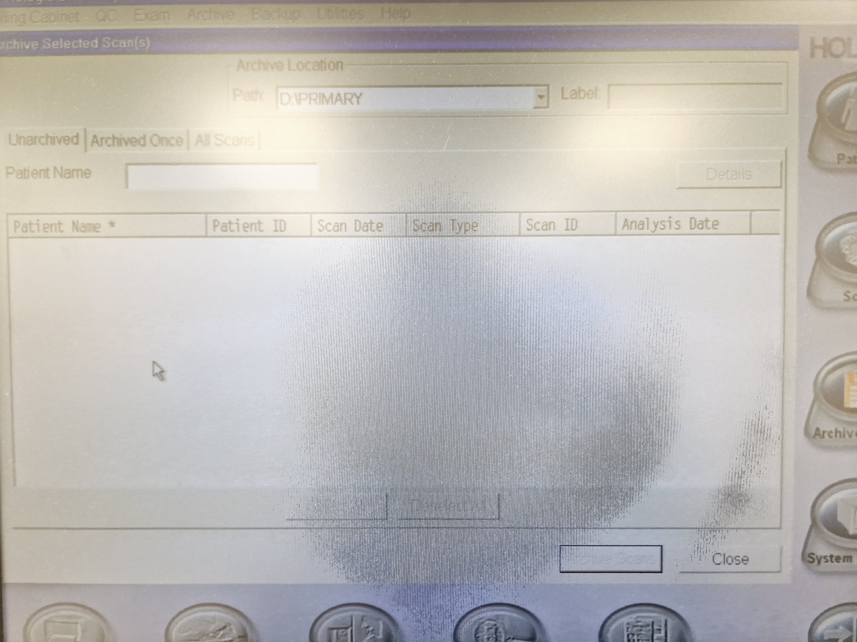 Image of Hologic Delphi QDR 4500 DEXA Scanner (X-Ray Bone Densitometer) Lab