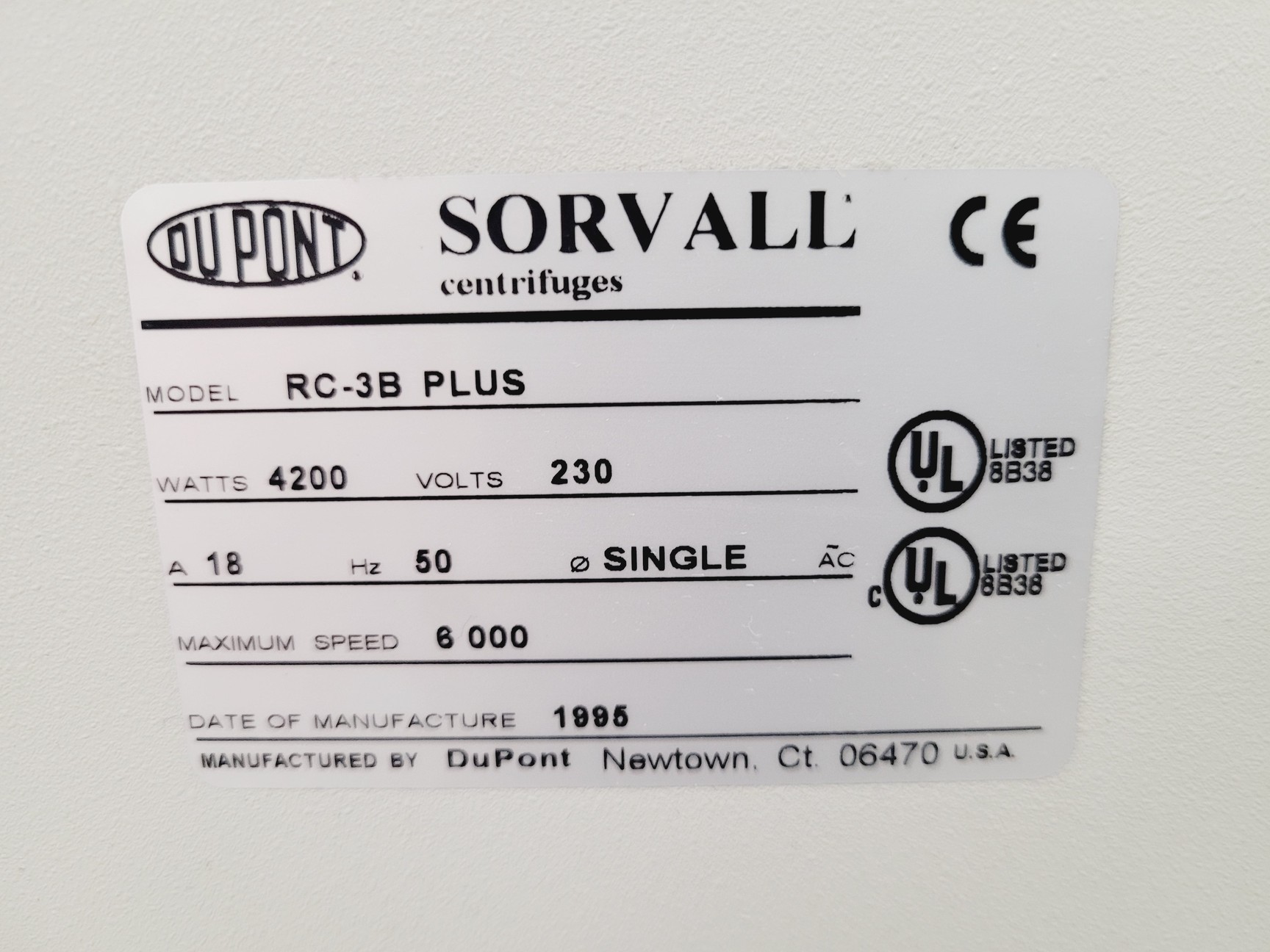 Image of Sorvall RC-3B Plus Floor Standing Centrifuge - Spares/Repair Lab 