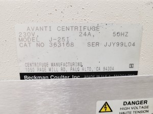 Thumbnail image of Beckman Coulter Avanti J-25i Centrifuge Lab