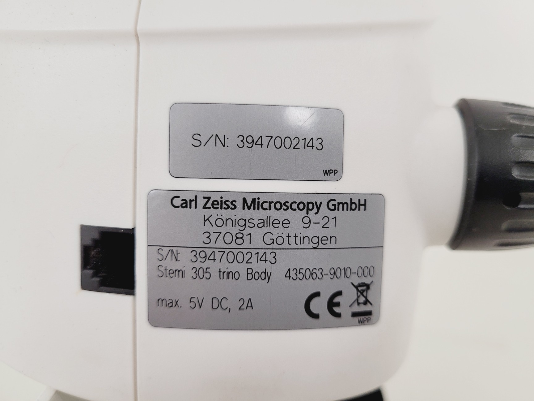 Image of Zeiss Stemi 305 Stereo Microscope Trino Body