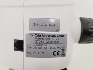 Thumbnail image of Zeiss Stemi 305 Stereo Microscope Trino Body